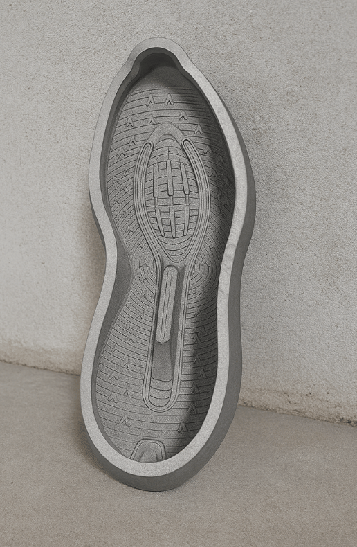 3D printed metal mold for a shoe sole