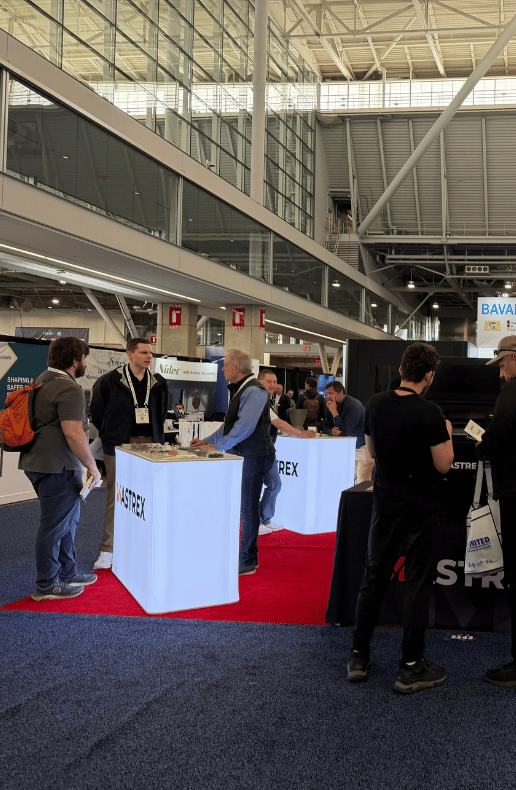 The Mastrex stand at a tradeshow